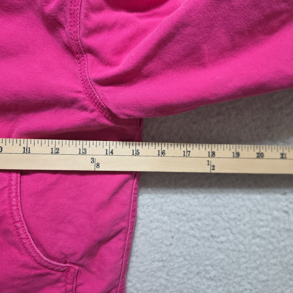 Carhartt Jacket Youth Girls‎ Size XS 6 Hot Pink Lined Zip Up Hooded Sherpa Lined - Picture 5 of 8